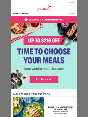 Goodfood Market (Canada) - Eat Canadian 🇨🇦 Up to $216 OFF local meal kits