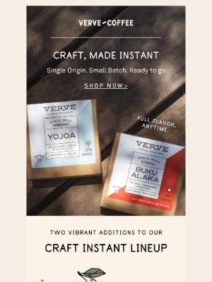 Verve Coffee Roasters - Instantly Elevated: Two New Craft Origins ☕✨