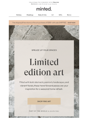 Minted - Refresh your home with trend-forward fine art