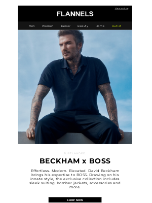 Flannels Fashion (United Kingdom) - Just Landed: BECKHAM x BOSS