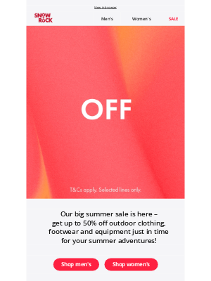 Snow+Rock (United Kingdom) - SALE is here! Up to 50% off💸