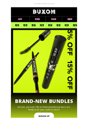 Buxom - We heard you like saving 15%