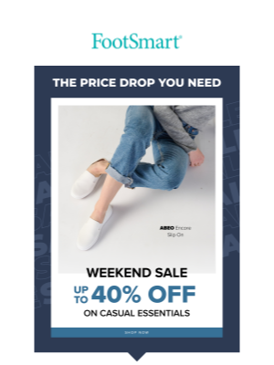 FootSmart - Just For You: Up to 40% Off Casual Shoes