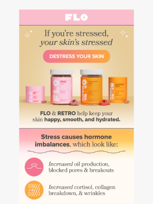 FLO - 3️⃣ ways stress affects your skin