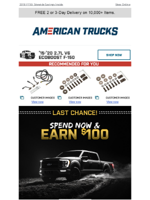 American Trucks - $100 Coupon ⌛ Expiring Soon