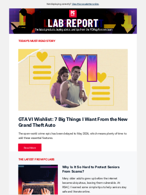 PCMag - 7 Things I Want From Grand Theft Auto VI / How to Spot Scammers Like an Expert / The Asus Vivobook Go 15 Reviewed