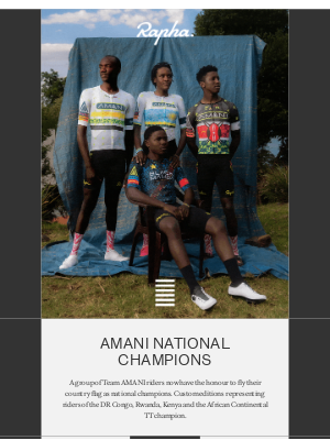 Rapha - New AMANI national champions