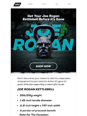 Onnit - Get Your Joe Rogan Kettlebell Before It's Gone 