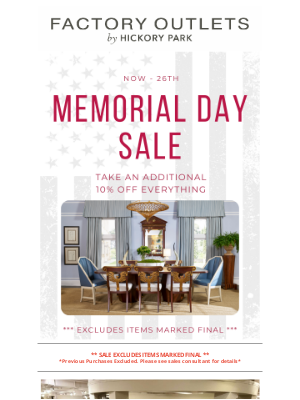 Century Furniture - MEMORIAL DAY
