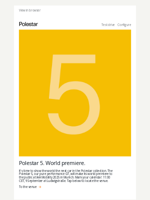 Polestar (United Kingdom) - World premiere of the Polestar 5