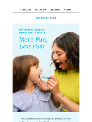 Cocofloss - 6 tricks to make kids oral care fun