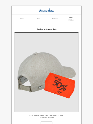 Steven Alan - The End of Summer Sale is here.