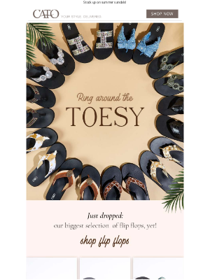 Cato Fashions - Flip Flops You'll Live In (all under $20)