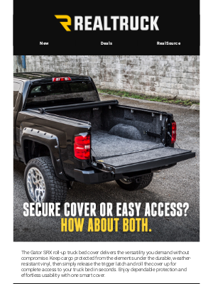 RealTruck - The Gator SRX: Dependable Roll-Up Bed Protection