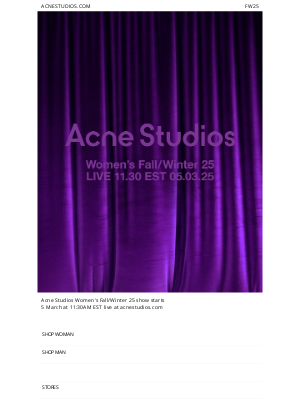 Acne Studios - Acne Studios Fall/Winter 2025 Women's Show