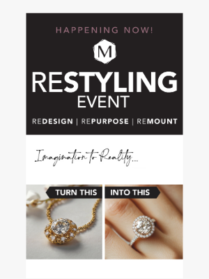 Marks Jewelers - Jewelry Restyling Savings Now!