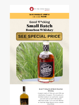 Wine Chateau - Exclusive Offer on Craft Whiskey Awaits!