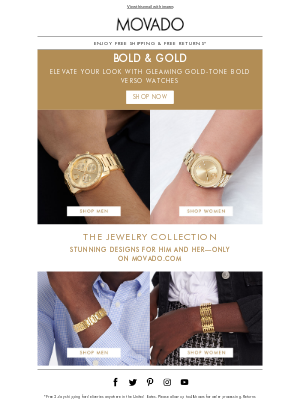 Movado - Bold Gold: must-have watches & jewelry for him & her