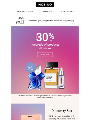 Notino (United Kingdom) - Up to 30% off hundreds of products