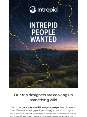 Intrepid Travel (India) - Uncharted is coming...