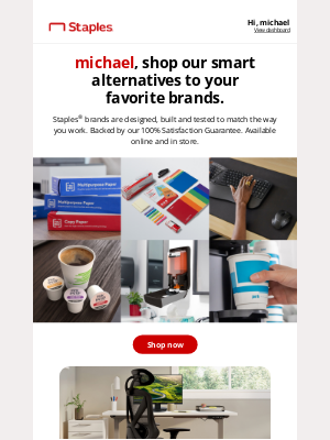Staples - You're saving big with Staples brands.