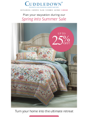 Cuddledown - Everyday comforts with 5-star quality - ON SALE!