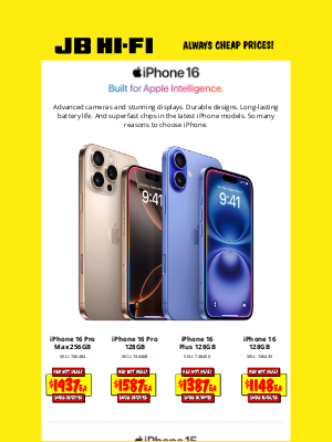 JB Hi Fi Group (Australia) - iPhone Deals Red Hot & In Stock!