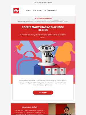 illy - Upgrade Your Coffee Machine & Get Coffee On Us