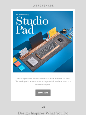 Grovemade - Meet the Studio Pad