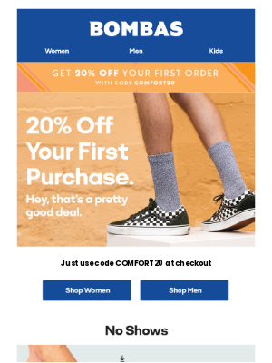 Bombas - For You: 20% Off Comfy New Bombas