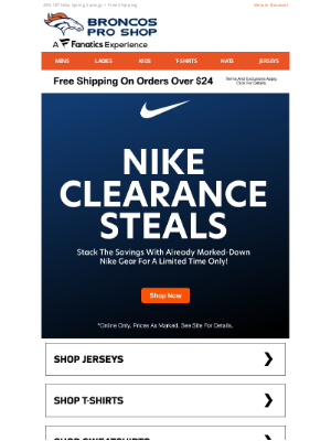 Denver Broncos - This Nike Sale's A Game-Changer. Don't Miss It!