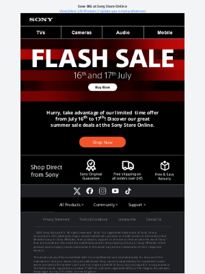 Sony (United Kingdom) - 🔥 Summer Sale is ON: These deals are too hot to last! 🌞