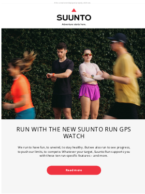 suunto - Run with the new Suunto Run GPS watch 🏃‍➡️