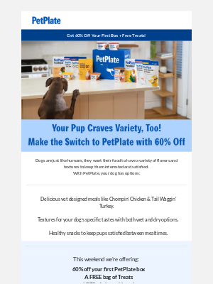 PetPlate - Let's Switch it Up with 60% Off! 🐶