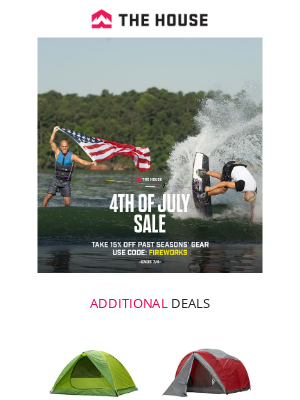 Altrec.com - Happy Fourth of July! Save 15% on Past Season Gear