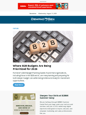 B2B Marketing Exchange - Where B2B Budget Priorities Are Being Prioritized for 2026
