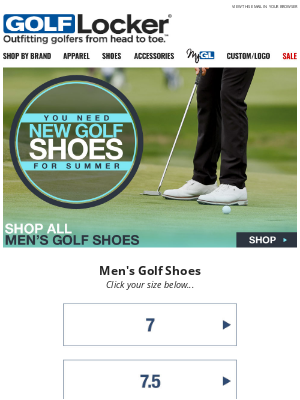 Golf Locker - You Need New Golf Shoes