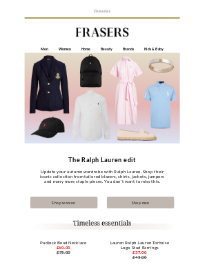 House of Fraser (United Kingdom) - The Ralph Lauren edit