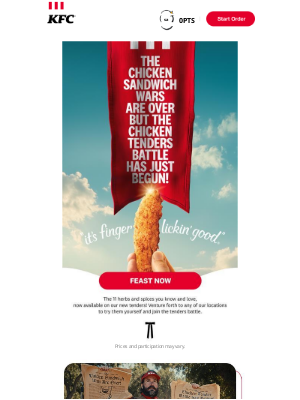 KFC - The tenders battle has begun...