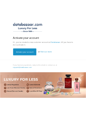 Databazaar - Customer account activation