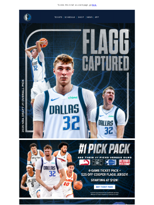 Dallas Mavericks - 🏀 FLAGG CAPTURED!