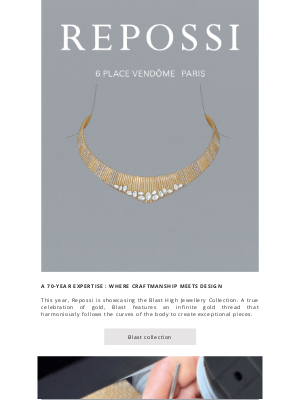 Repossi - Blast Collection, the infinite gold thread redefined