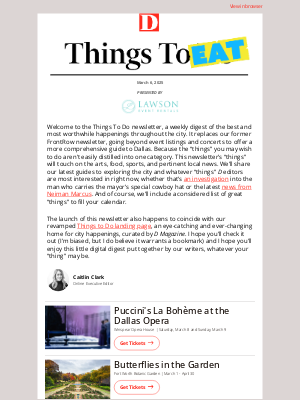 D Magazine - Welcome to Things to Do, a Weekly Guide to the Best in Dallas