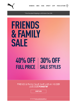PUMA USA - Want To Save 40% Right Now?