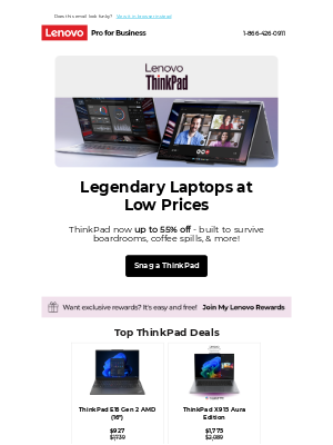 Lenovo - ThinkPads up to 50% off?! Did we hit Ctrl+Alt+Deal?