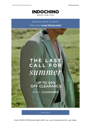 INDOCHINO - Shop Now Before the Season Ends!