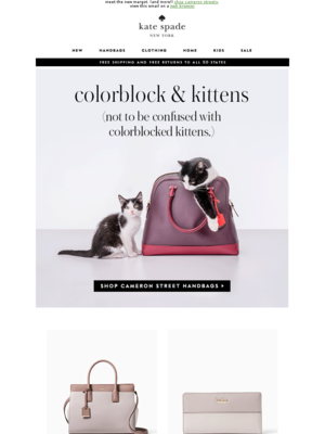 Kate Spade New York - it takes two. (one of which is a cameron street handbag.)