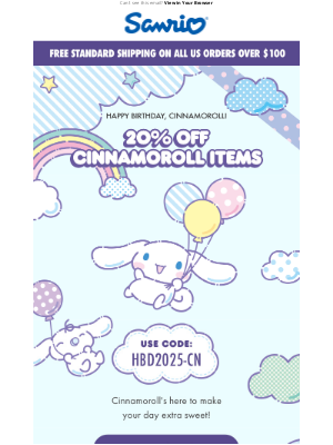 Sanrio - Happy Birthday Cinnamoroll! 🎂🌀☁️