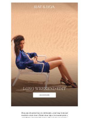 Rat & Boa - Free Express Shipping For The Long Weekend