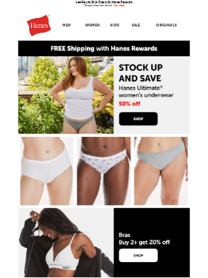 Hanes - Deals on Hanes Ultimate Undies, Bras & Socks